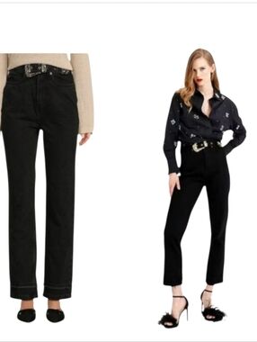 NWT Le' AL.X Western High Rise Straight Leg Jeans sz 29